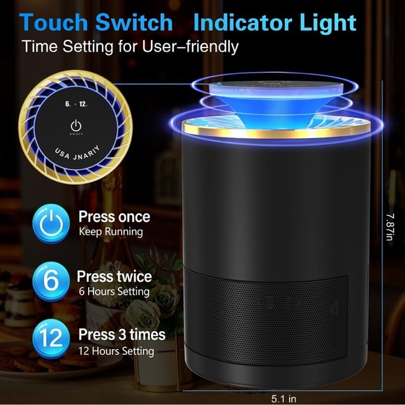 Fly Trap Indoor, Fruit Fly Traps for Indoors, Bug Zapper Indoor(074) - Picture 6 of 7